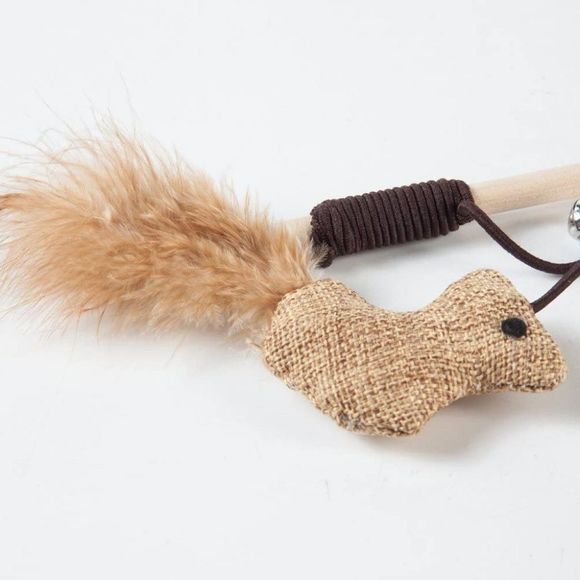 LukPaw Cat Teaser Cat Kitten Toys Set Natural Sisal Wand Teasers with Mouse - Picture 9 of 9